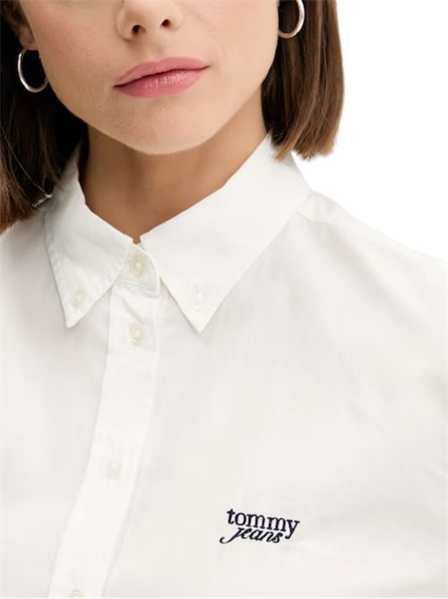 Camicia cropped in cotone Tommy Jeans | DW0DW21400YBL